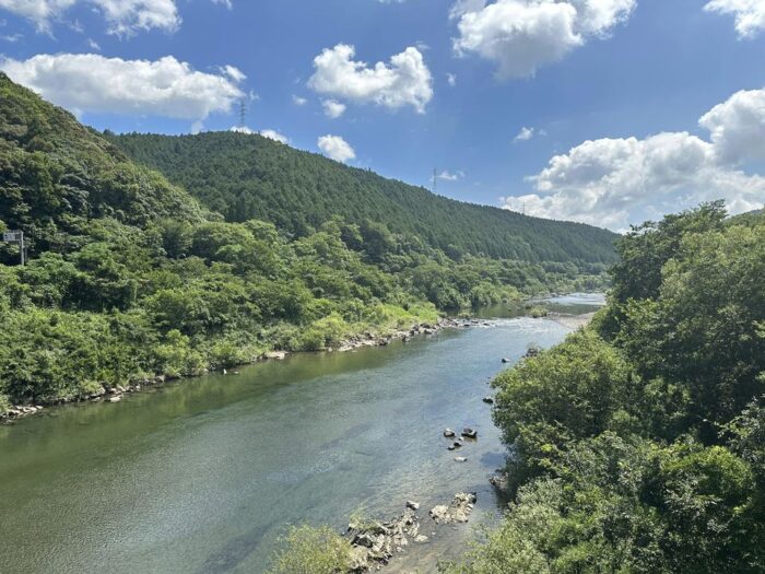 写真：四万十川です