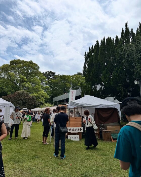 写真:おやつ神社にて出張販売中です
