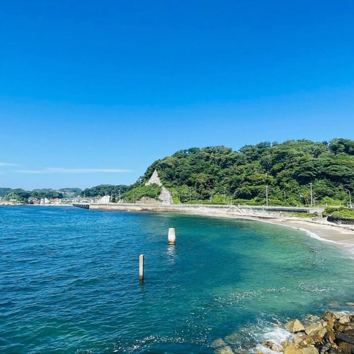 写真:レストアさんから見た目の前の海です