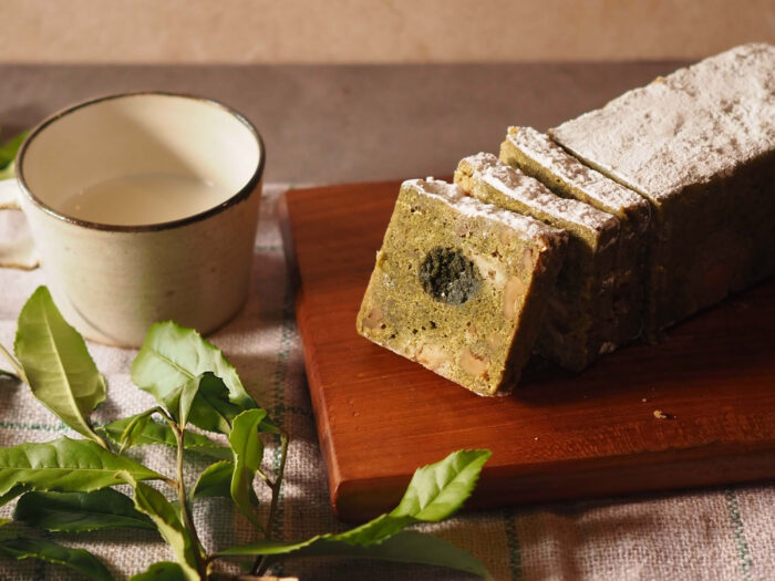 写真:お茶のシュトーレンです