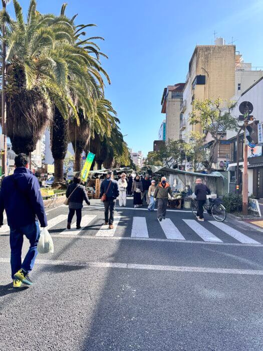 写真:高知の日曜市です